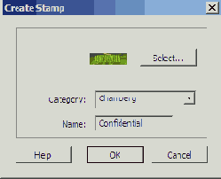Создание пользовательского штампа