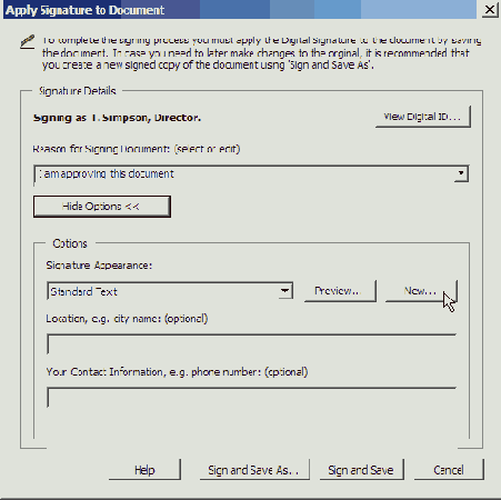 Добавление изображения в цифровую подпись