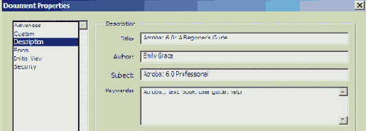 Добавление в файлы PDF информации о свойствах документа