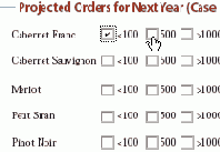 Использование флажков и переключателей