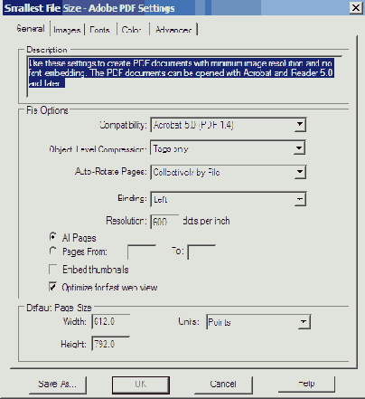 ��������� �������� Adobe PDF � ��������� Distiller
