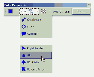 Настройки внешнего вида примечаний