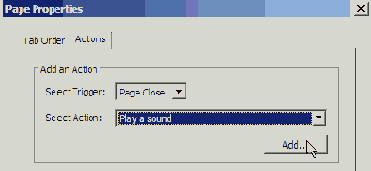Озвучивание переходов страниц