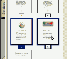 Перестановка страниц с помощью эскизов страниц
