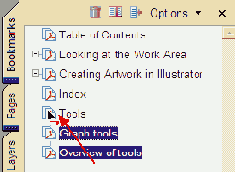 Перестановка закладок