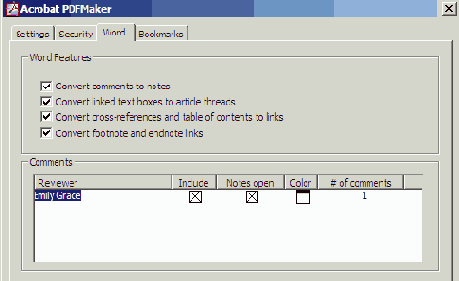 �������������� ������������ Word � ���������� PDF