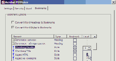 �������������� ���������� � ������ Word � �������� ��������� PDF