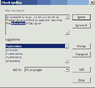 Проверка правописания в комментариях