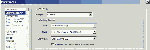 ���������� ������ � ��������� Acrobat