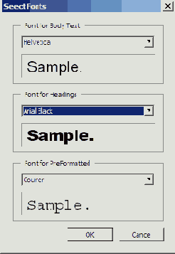 Установка параметров преобразования Web-страниц