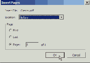 Вставка файлов PDF