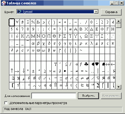 ������ � ����������� ��������