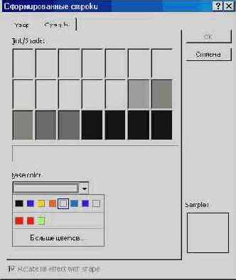 Меню «Формат» (II)