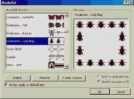 Меню «Формат» (II)