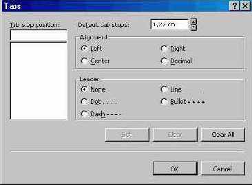 Меню «Формат» (I)