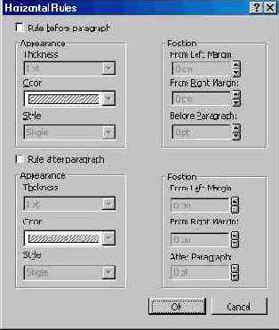 Меню «Формат» (I)