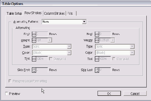 ������� Row Strokes �����������