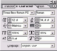 ������������� ������� Character