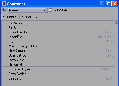 Каждая группа содержит соответствующие команды
