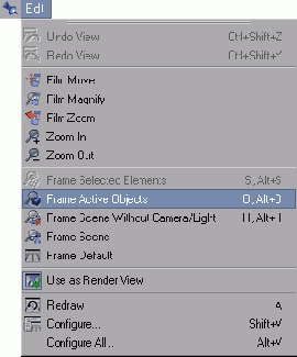 Команды для подгонки масштаба окна проекции