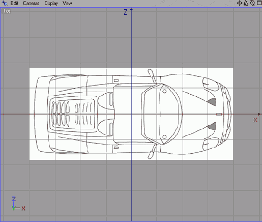 Вид автомобиля сверху