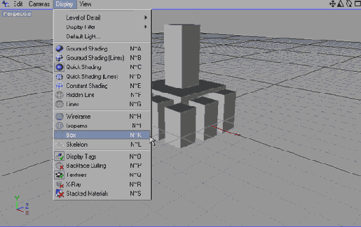 Режим отображения Shaded Box