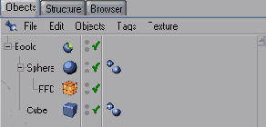 Порядок размещения объектов в иерархии булева объекта