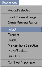 Чтобы удалить участки последовательности