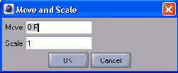 Диалоговое окно Move/Scale позволяет