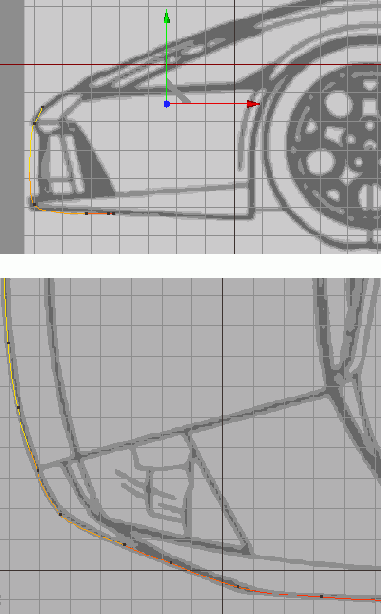 Для создания бампера инструментом