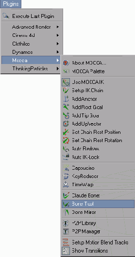Инструмент Bone Tool вызывается