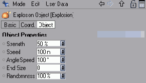 Настройка деформатора Explosion