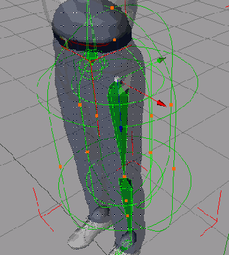 Настройте две зеленые сетки соответствующие