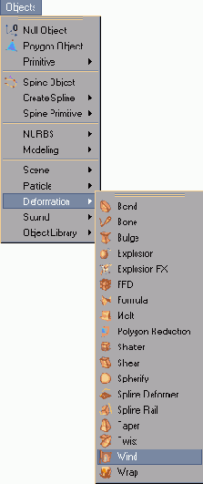 Нажмите Object > Deformation