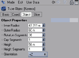 Полученные размеры колеса