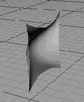 Поверхность создаваемая инструментом Bezier NURBS