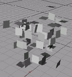 При взрыве куба со сторонами содержащими