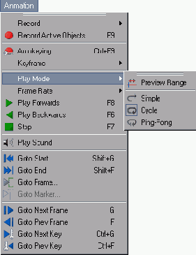 В меню Animation > Play Mode