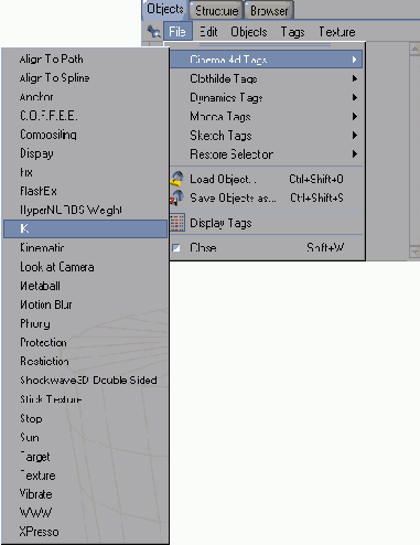Выберите в контекстном меню объекта