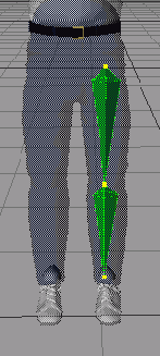 Вытяните вторую кость удерживая клавишу Ctrl