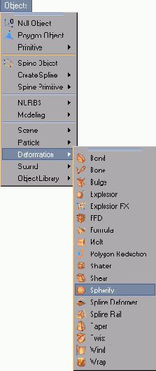Вызовите команду Obiect > Deformation