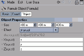 Задание формулы вручную