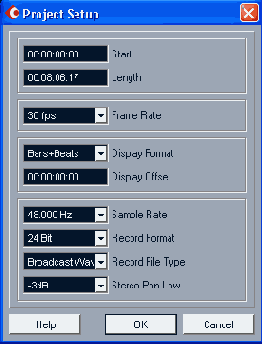 ���������� ���� Project Setup