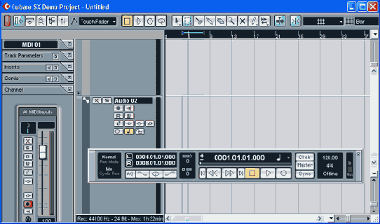 ���� Cubase SX Project � �������