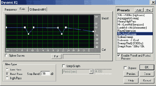 Dynamic EQ — эквалайзер с динамическим управлением частотой настройки, усилением и полосой