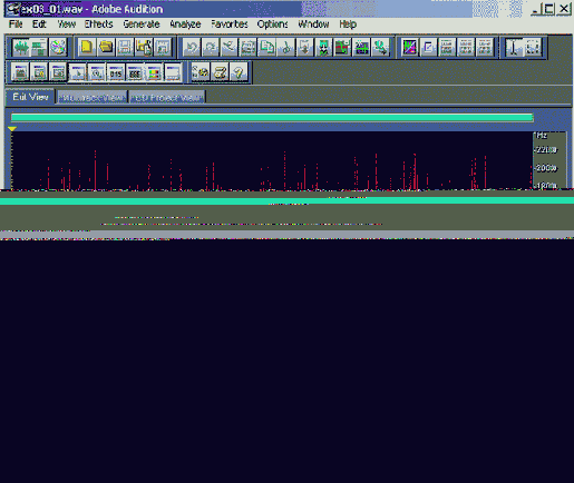 Анализируем мгновенный спектр сигнала в режиме Spectral View