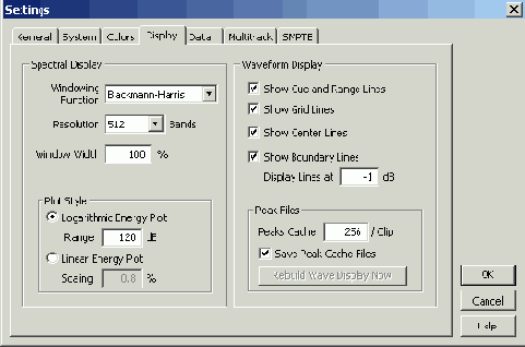 Цветовые схемы интерфейса и параметры отображения (вкладки Colors и Display)