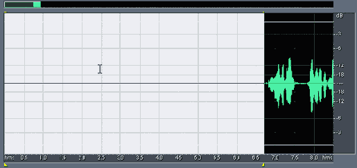 Формируем абсолютную тишину на заданном участке волновой формы