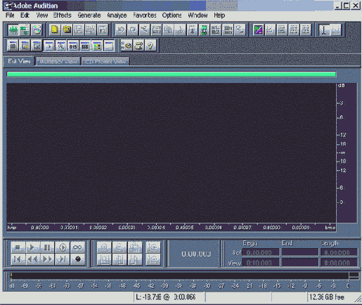 Знакомимся с главным окном Edit Waveform View