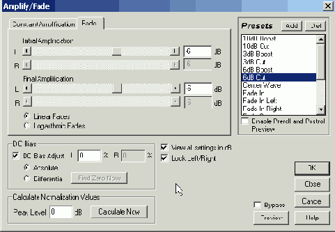 Преобразуем уровень сигнала в местах соединения фрагментов